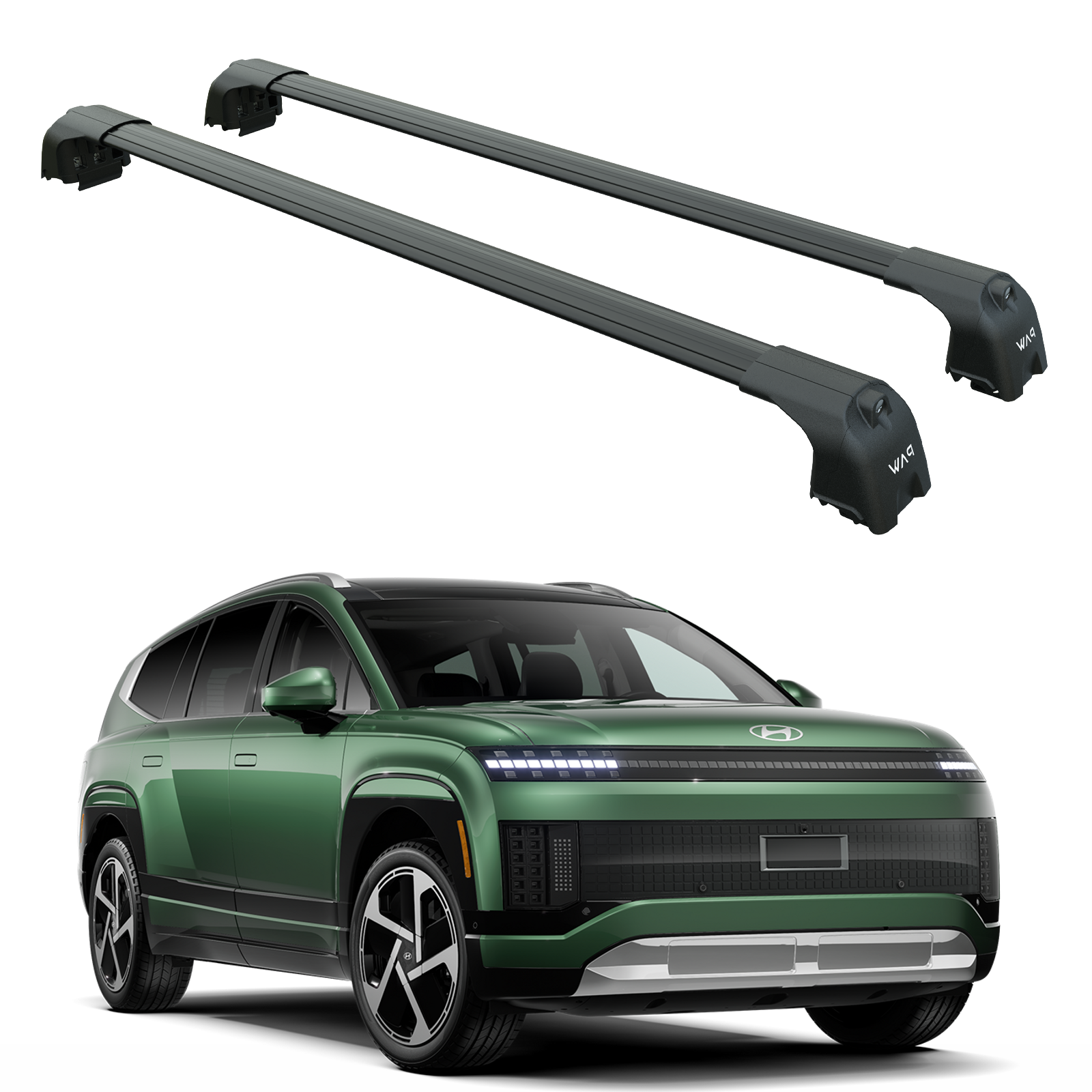 For Hyundai ioniq 9 Roof Rack Cross Bars Flush Rails Alu Black For Hyundai ioniq 9 Roof Rack Cross Bars Flush Rails Alu Black
